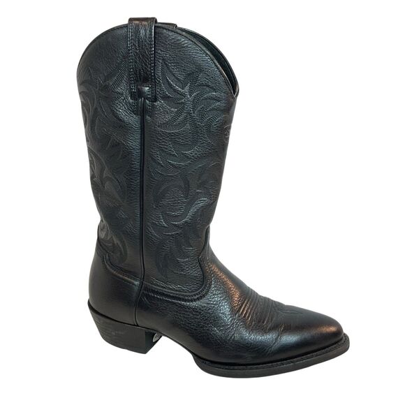 Ariat Heritage Cowboy Boot Men Size 8D #10002218 Black Leather Western Round Toe - Picture 1 of 16